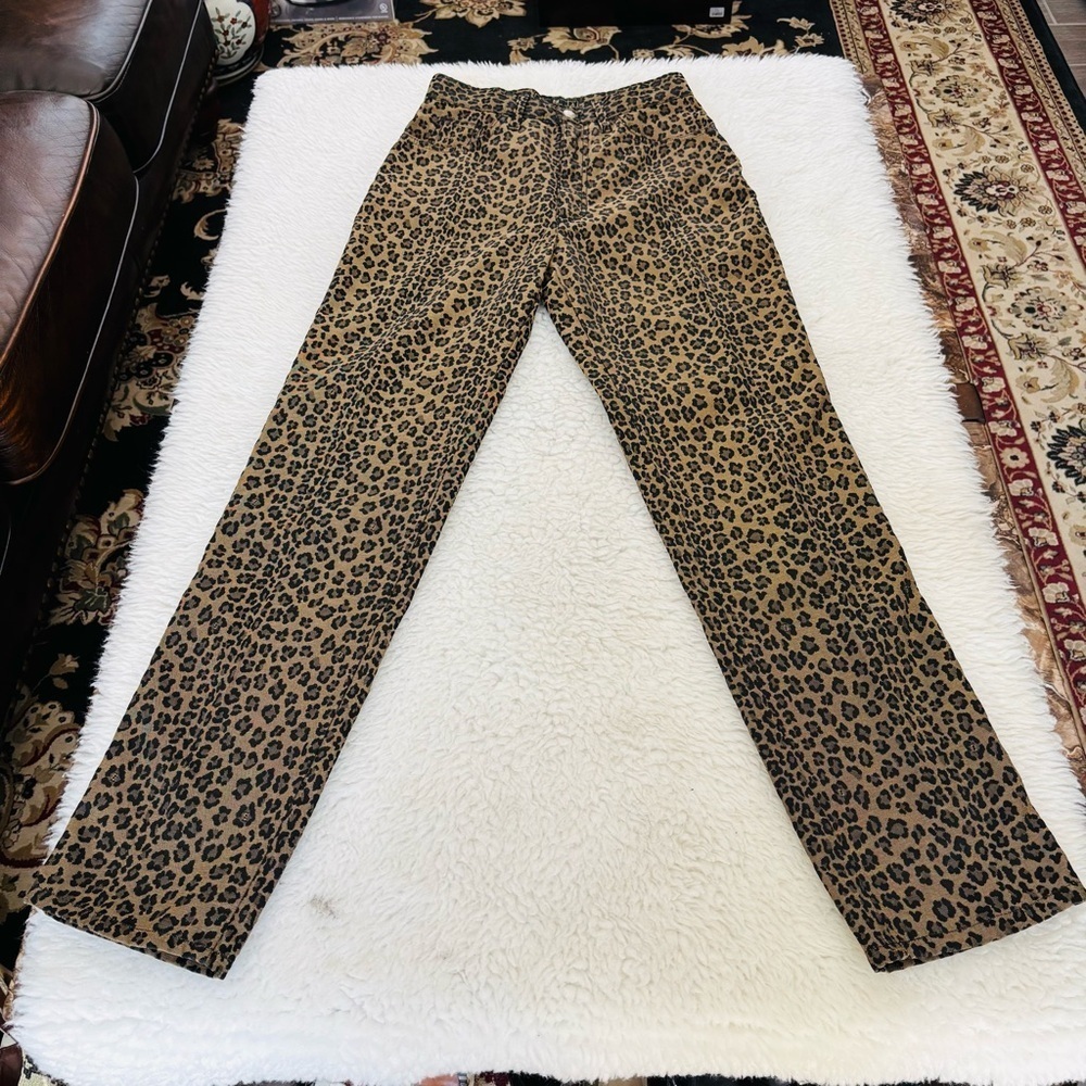 Fendi Leopard Cheetah W/ FF logo Pants size EU42 US 28 - Picture 14 of 15
